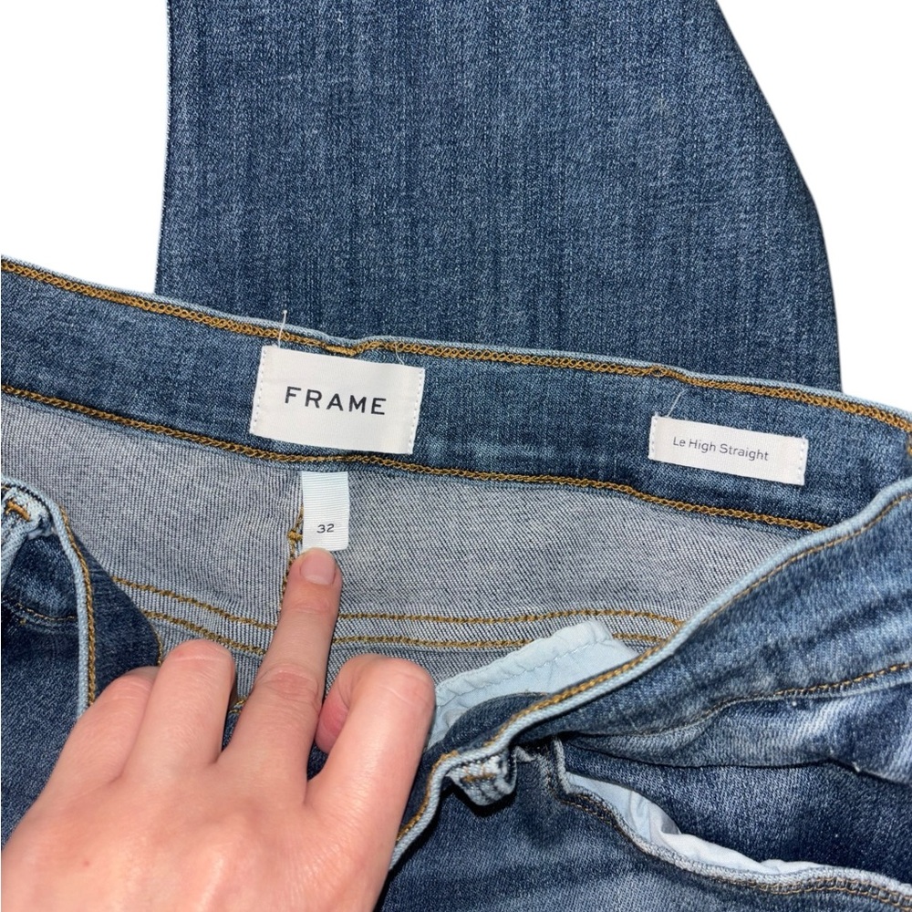 Frame Denim Women's Le High Straight Jeans size 32 - Picture 10 of 16